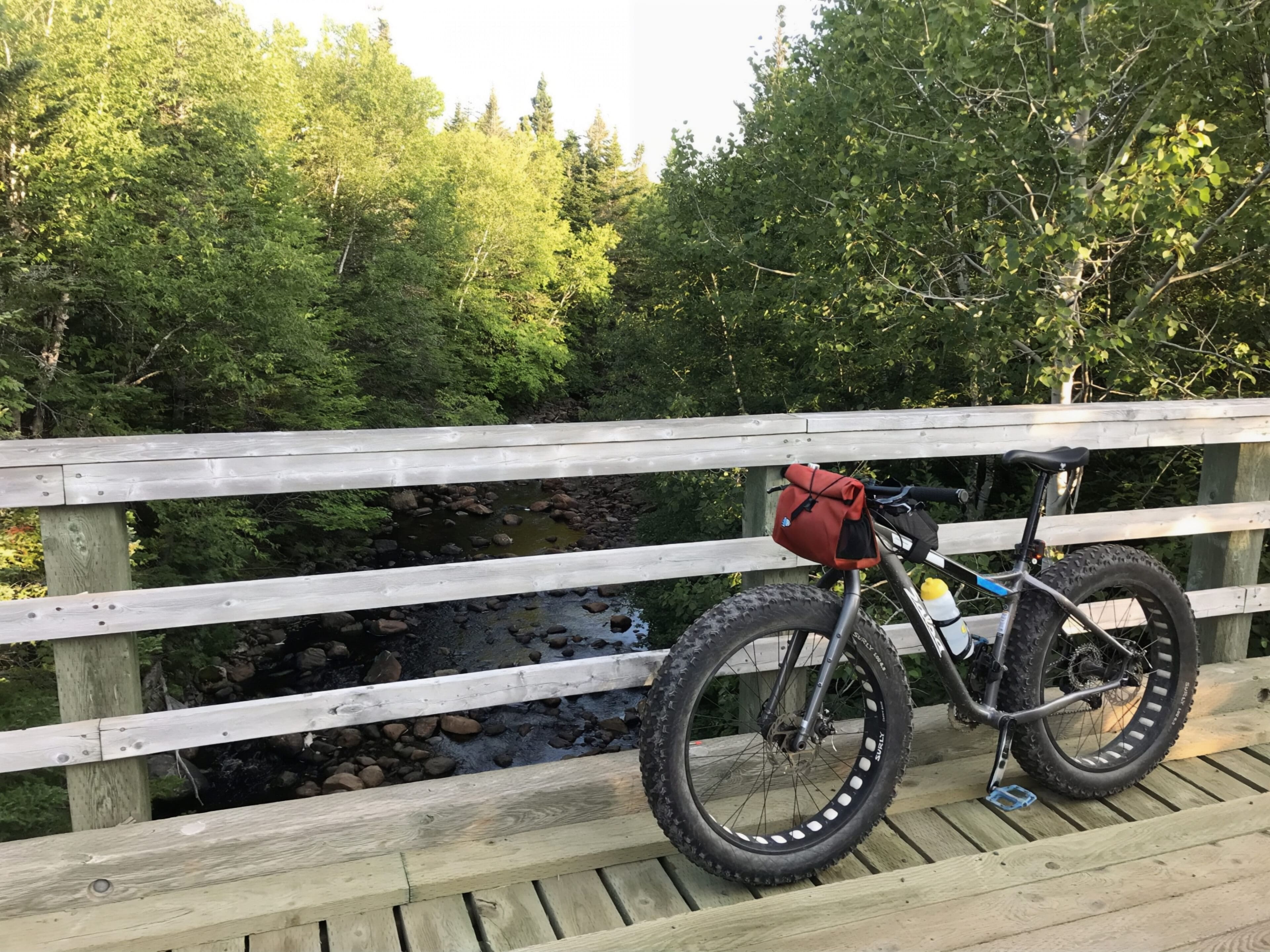 Bike on bridge